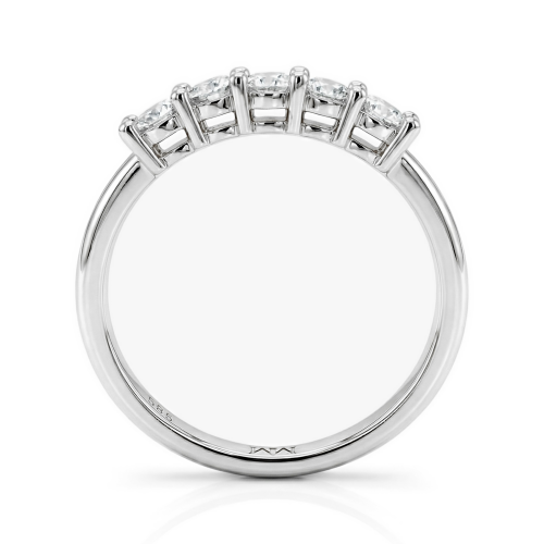 Quintella - 5 Stones Moissanite Anniversary Ring