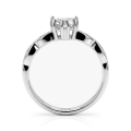 Affection - Heart Cut Moissanite Engagement Ring with Twisted Band