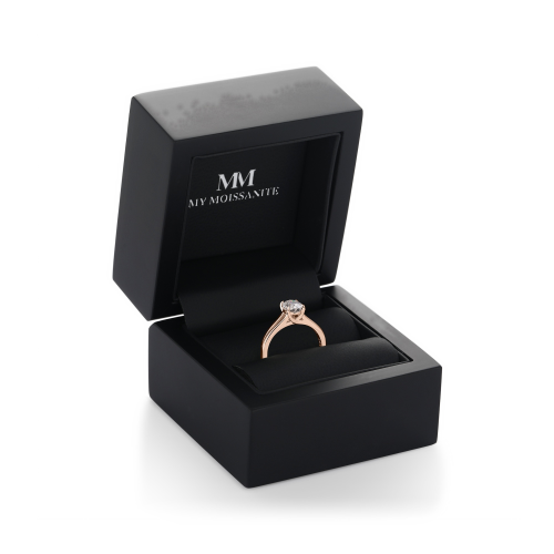 Grace – Oval Split-Shank Moissanite Ring
