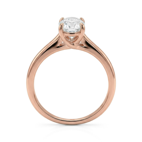 Grace – Oval Split-Shank Moissanite Ring