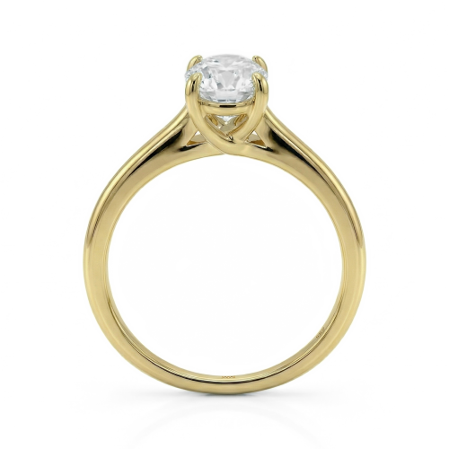 Grace – Oval Split-Shank Moissanite Ring