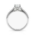 Venette - Moissanite Engagement Ring With Pavé Side Stones