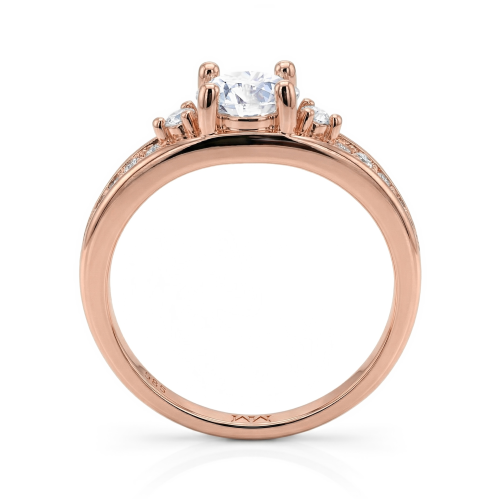 Seraphis - Moissanite Engagement Ring with Side Stones
