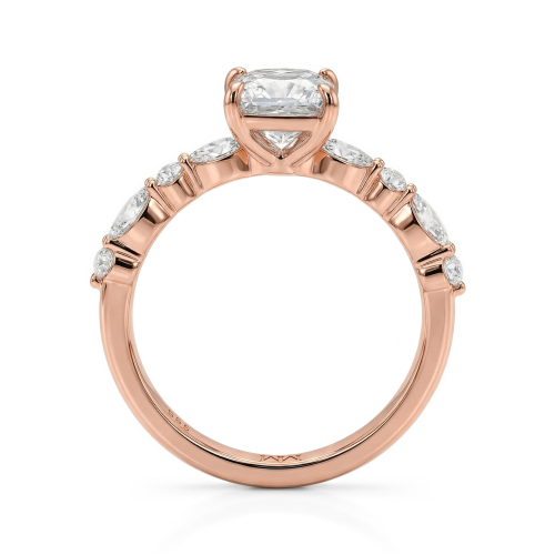 Ava - Princess Cut Moissanite Ring