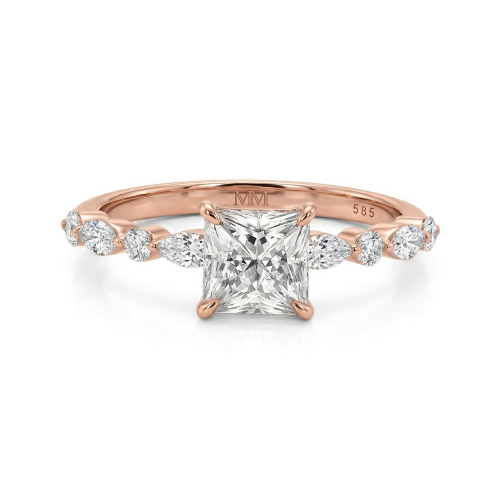 Ava - Princess Cut Moissanite Ring