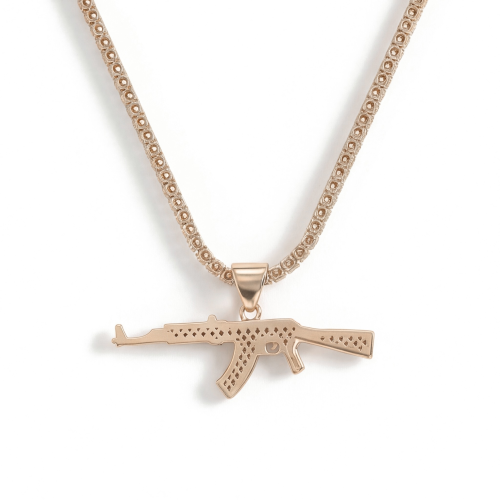 Valor - AK-47 Moissanite Pendant