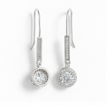 Luminary - Moissanite Halo Earrings