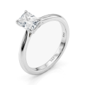 Lustra - Radiant Solitaire Moissanite Ring