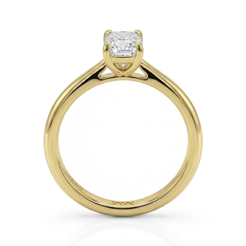 Lustra – Radiant Solitaire Moissanite Ring