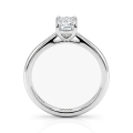 Lustra - Radiant Solitaire Moissanite Ring