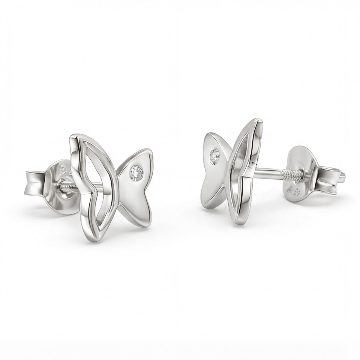 Butterfly Beauty - Moissanite Stud Earrings