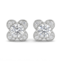 Moissanite Blooms - Moissanite Stud Earrings
