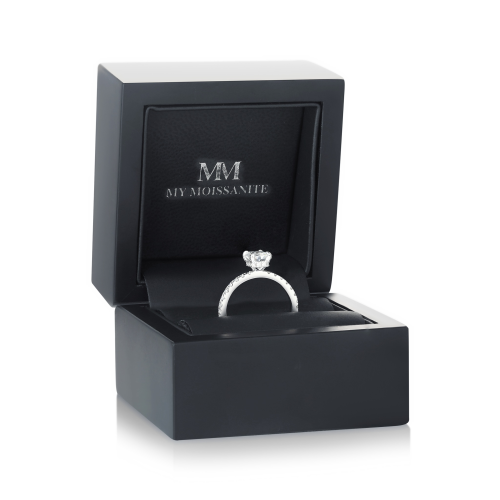 Ella - Solitaire Moissanite Engagement Ring	