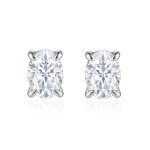 Ovalis – Oval Moissanite Stud Earrings