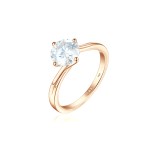 Circline - Classic Round Moissanite Solitaire Engagement Ring