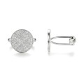 Luxon - Moissanite Cufflinks in Pavé Setting