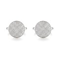 Luxon - Moissanite Cufflinks in Pavé Setting