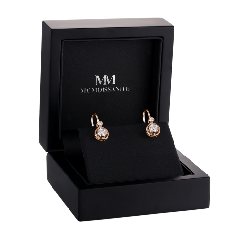 Lunar - Moissanite Latch Back Earrings