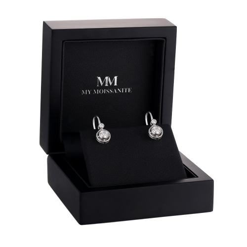 Lunar - Moissanite Latch Back Earrings