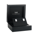 Lustrine - Radiant Moissanite Stud Earrings