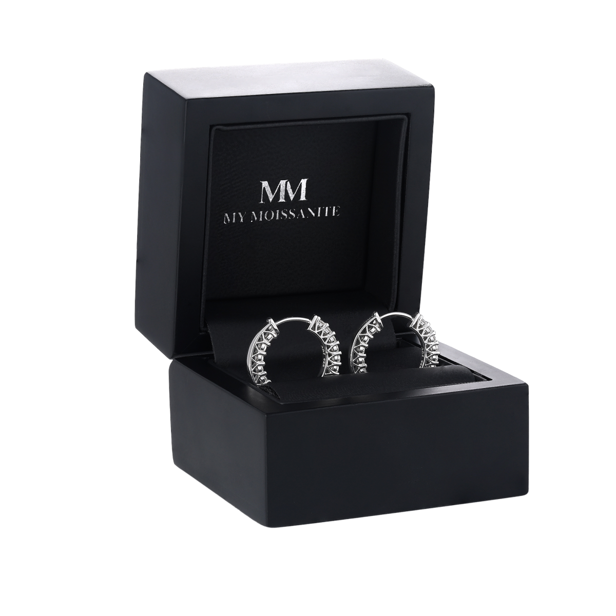 Pristine - Moissanite Petite Hoop Huggie Earrings