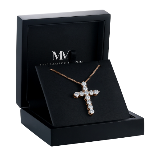 Divinity - Moissanite Cross Pendant