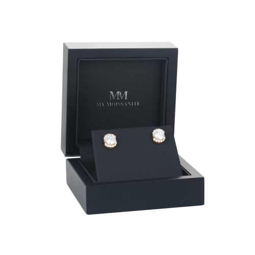 Divine Dots - Moissanite Stud Earrings
