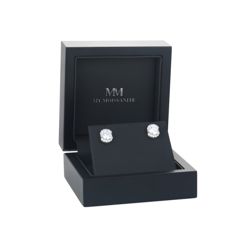 Divine Dots - Moissanite Stud Earrings