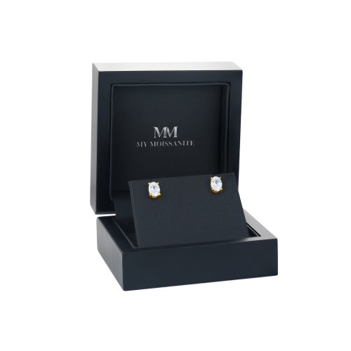 Ovalis – Oval Moissanite Stud Earrings