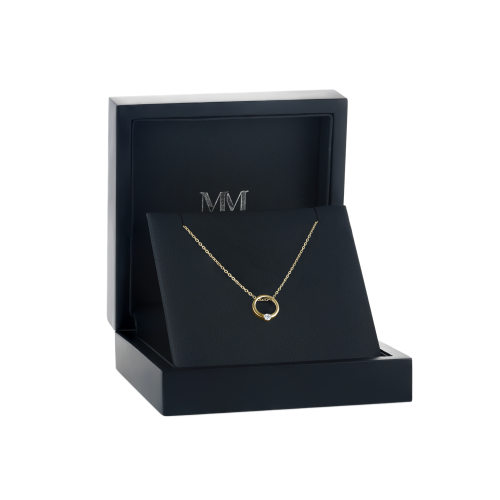 Luna - Contemporary Solitaire Moissanite Pendant