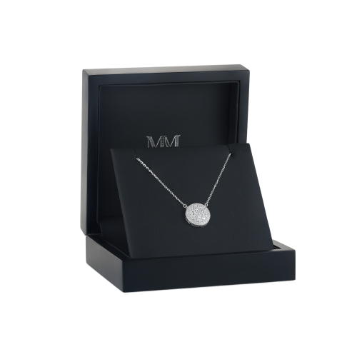 Vivara - Moissanite Pendant with Encrusted Halo