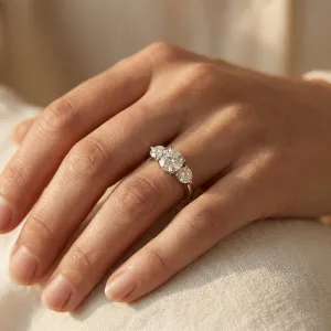 Moissanite Anniversary Rings