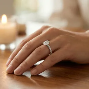 Moissanite engagement rings