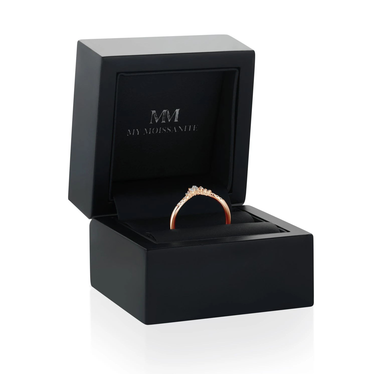Serenella - Marquise and Round Moissanite Wedding Band
