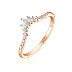 Serenella - Marquise and Round Moissanite Wedding Band