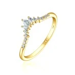 Serenella - Marquise and Round Moissanite Wedding Band