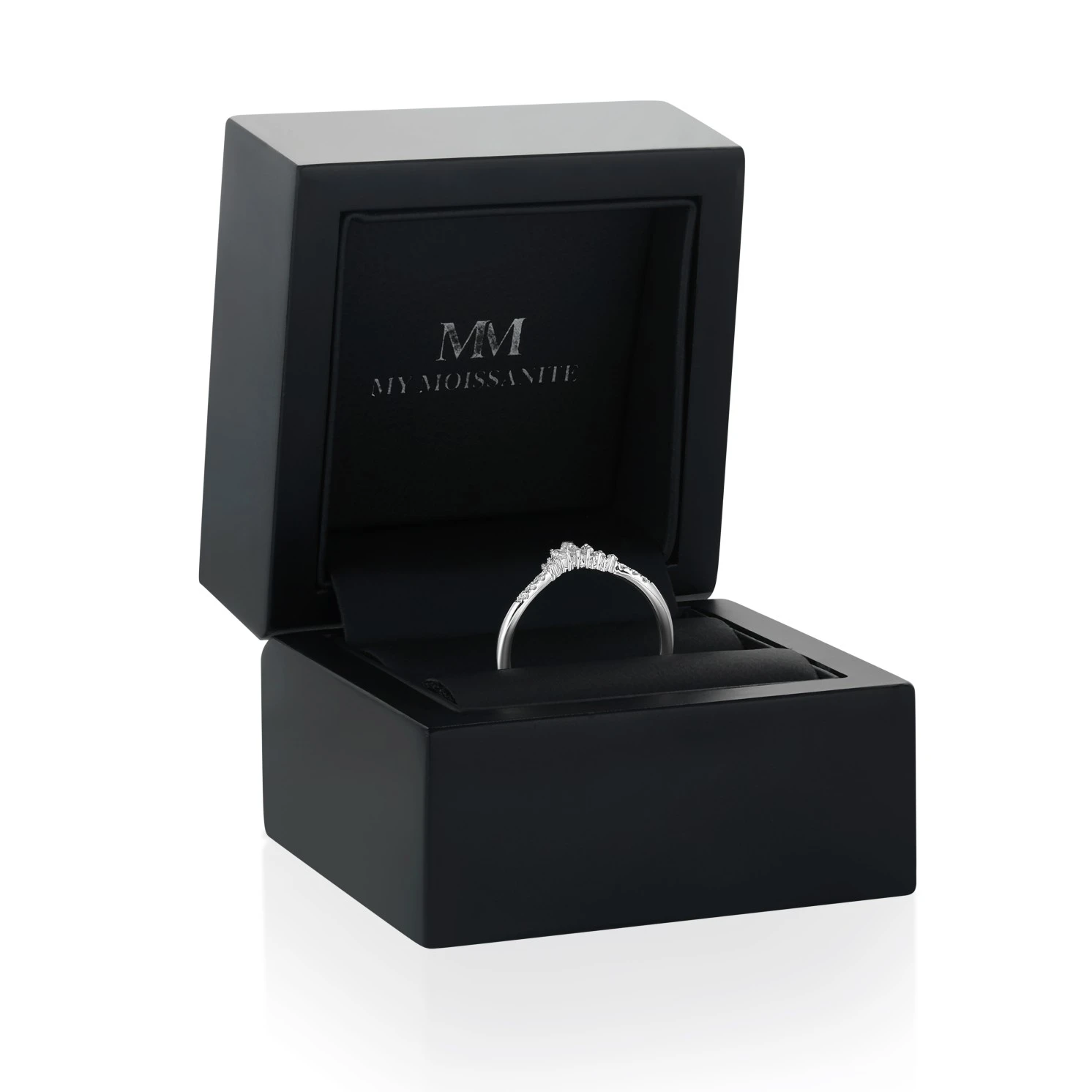 Serenella - Marquise and Round Moissanite Wedding Band