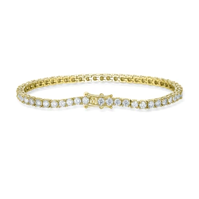 Gold moissanite bracelets