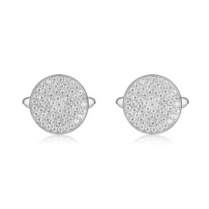 Luxon - Moissanite Cufflinks in Pavé Setting