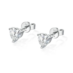 Allure - Moissanite Heart Cut Earrings