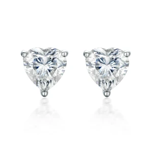 Allure - Moissanite Heart Cut Earrings