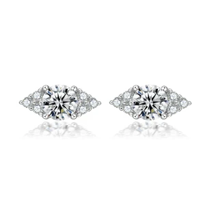 Lustrous - Moissanite Stud Earrings