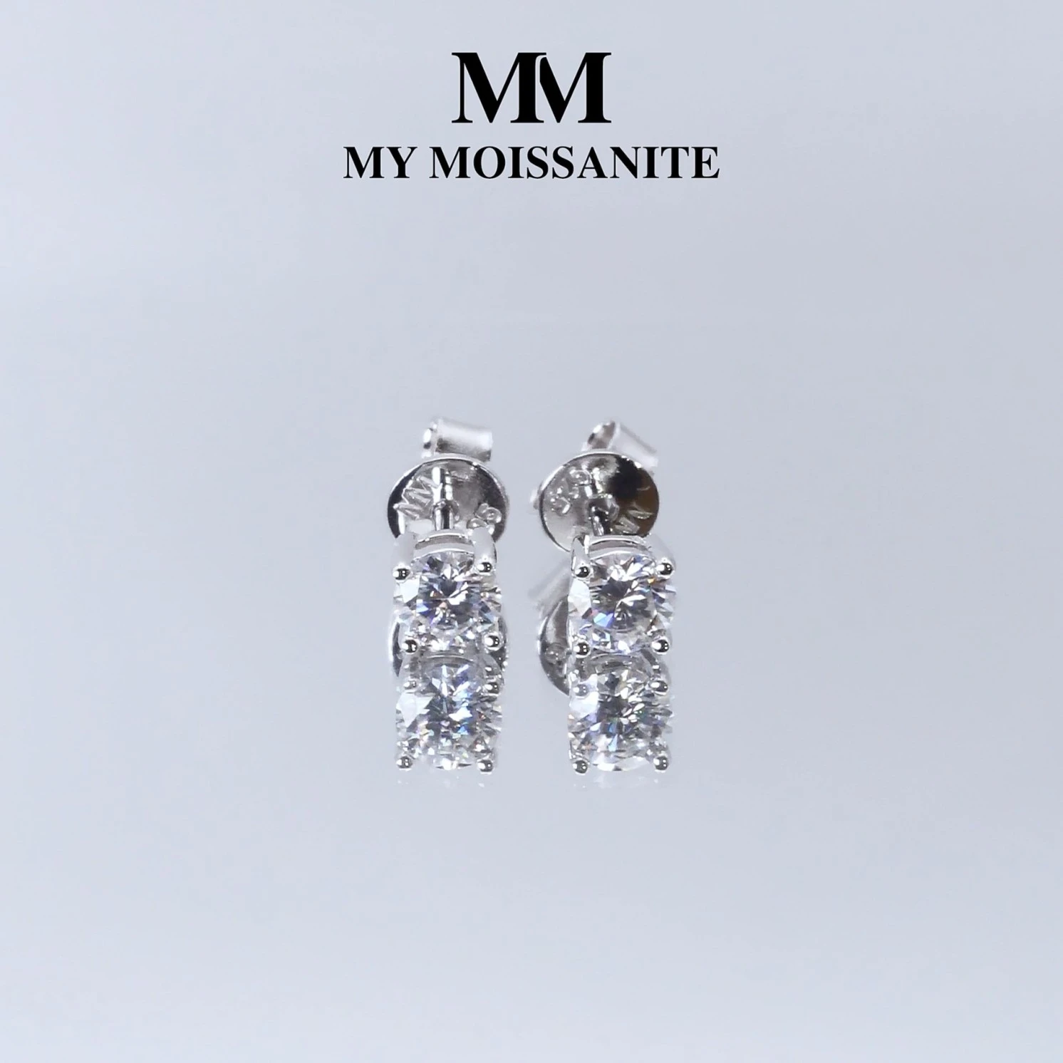 Nova - Moissanite Stud Earrings Nova - Moissanite Stud Earrings