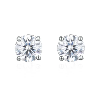 Moissanite stud earrings