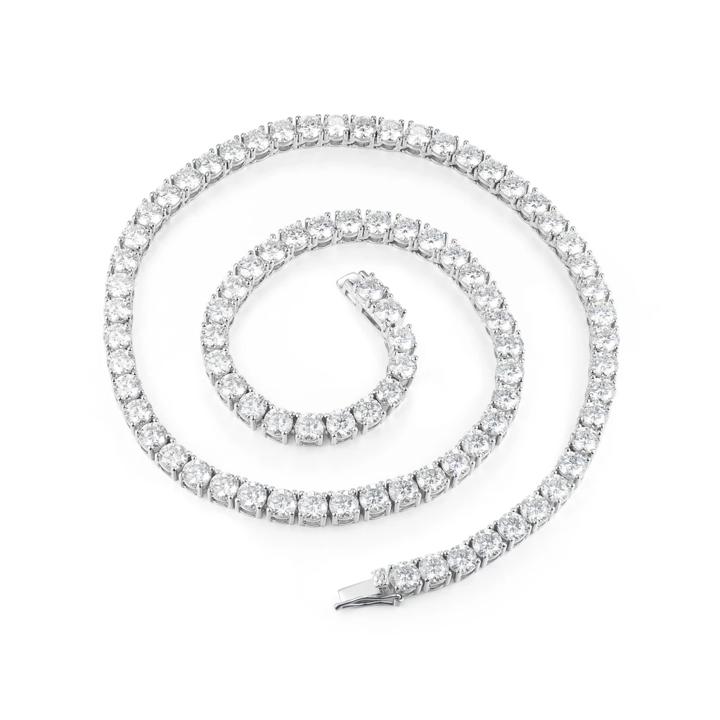 Lumina - Moissanite Tennis Chain Necklace