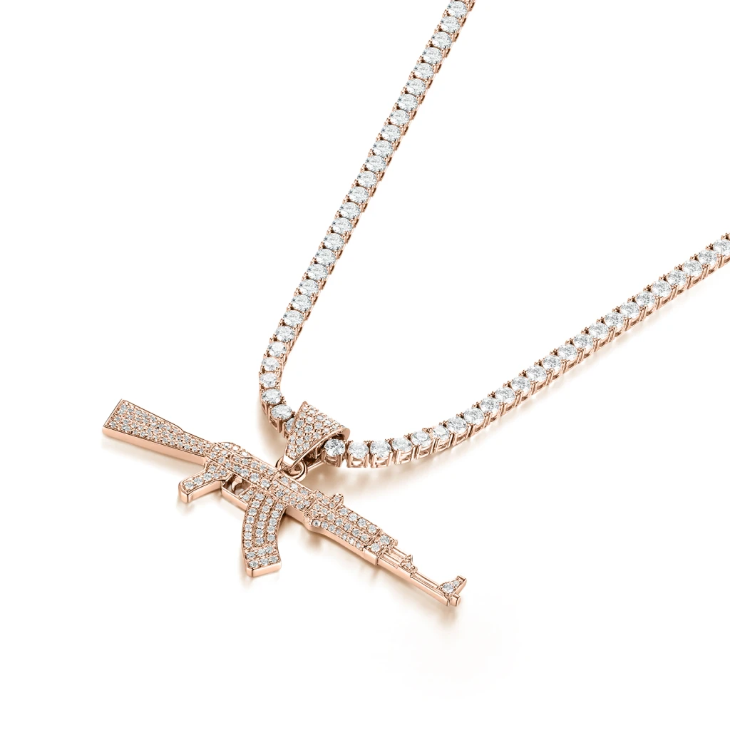 Valor - AK-47 Moissanite Pendant