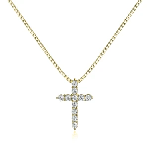 Divinity - Moissanite Cross Pendant