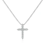 Divinity - Moissanite Cross Pendant