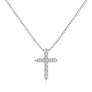 Divinity - Moissanite Cross Pendant