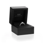 Ovaline - Moissanite Ring with Minimalistic Side Stones Ovaline - Moissanite Ring with Minimalistic Side Stones